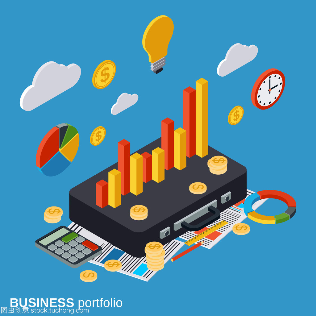 業務組合、 金融統計、 分析、 管理矢量的概念